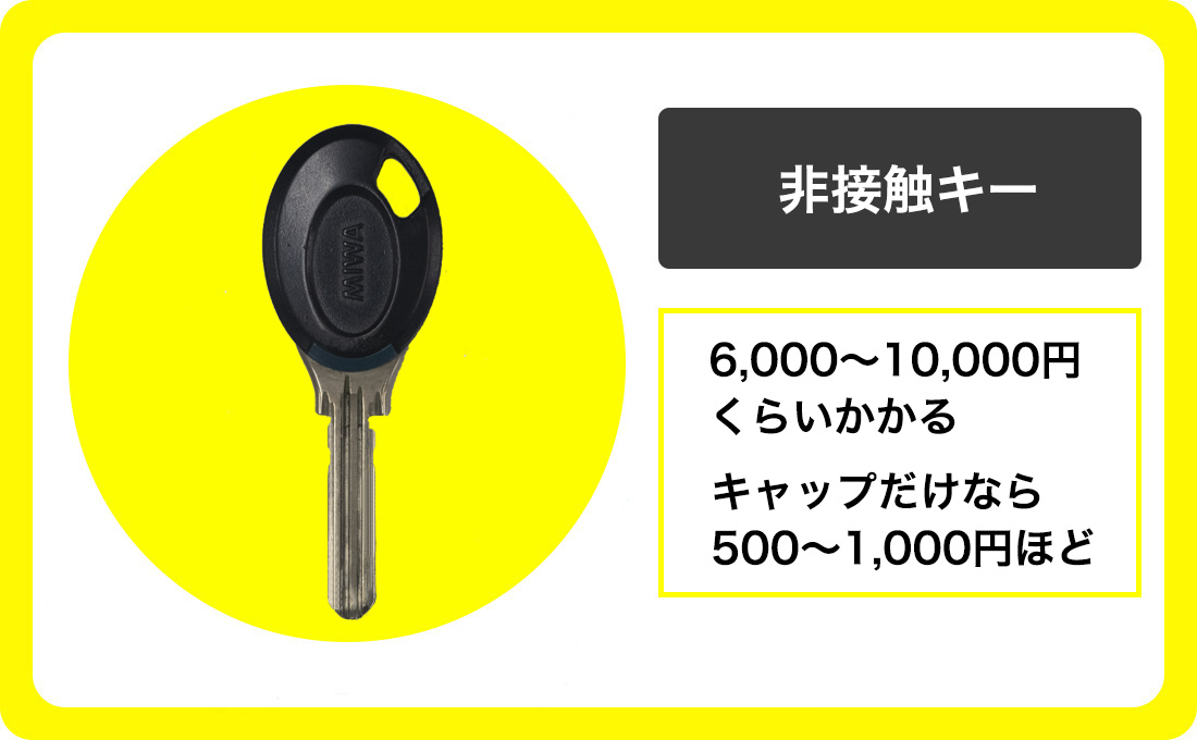 非接触キーの合鍵作成の場合