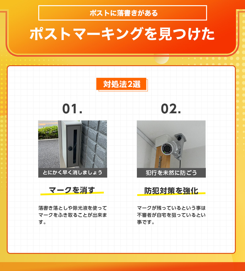 ポストマーキングを見つけた時の対処法